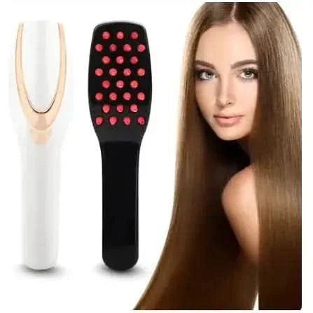 3-in-1 Wireless Massage Comb - Scalp Massager, Heat Therapy & Detangling Brush | Rechargeable & Portable