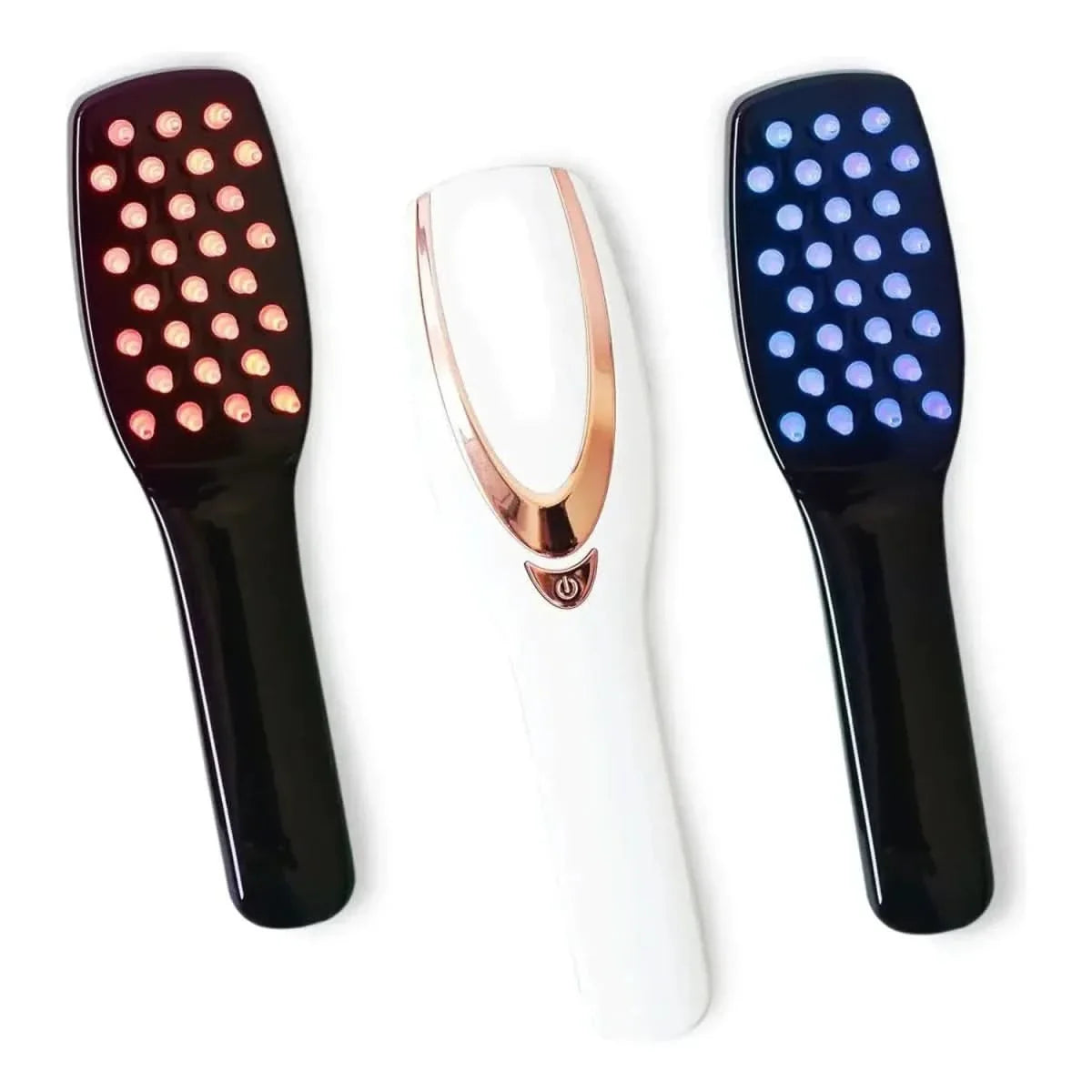 3-in-1 Wireless Massage Comb - Scalp Massager, Heat Therapy & Detangling Brush | Rechargeable & Portable