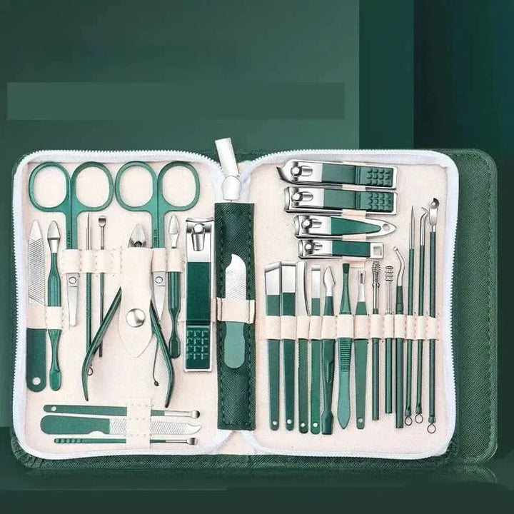 30-in-1 Nail Care Set - Professional Stainless Steel Manicure & Pedicure Kit for Healthy, Beautiful Nails