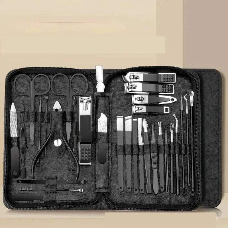 30-in-1 Nail Care Set - Professional Stainless Steel Manicure & Pedicure Kit for Healthy, Beautiful Nails