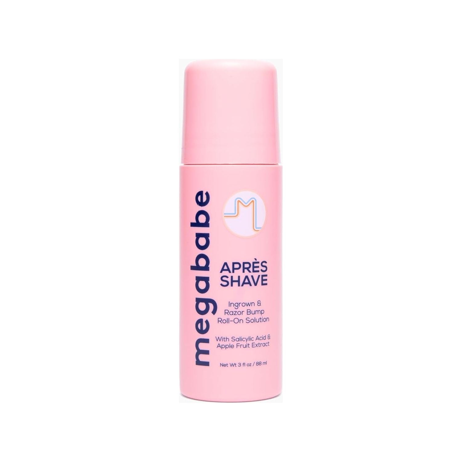 Megababe Après Shave Ingrown & Razor Bump Roll-On Solution 88ml | Award-Winning Ingrown Hair Treatment for Smooth, Bump-Free Skin