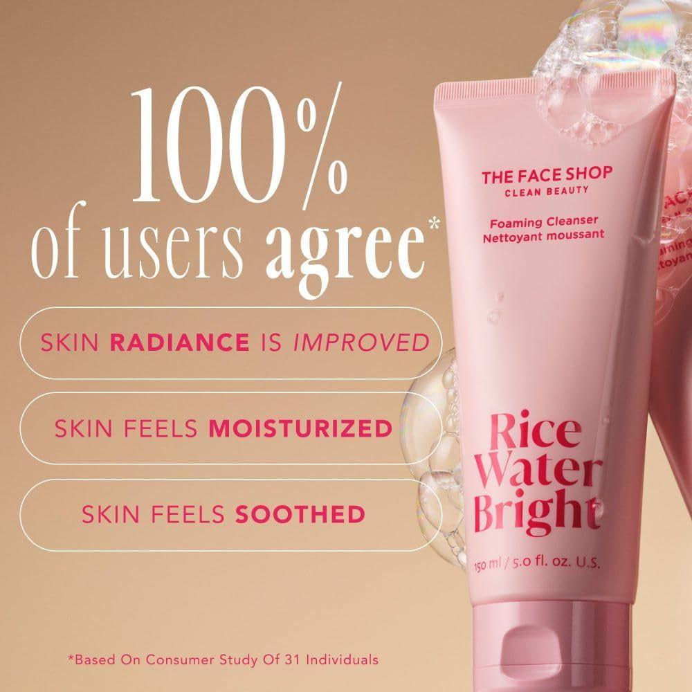 The Face Shop Rice Water Bright Duo Set | Gentle & Brightening Double Cleansing