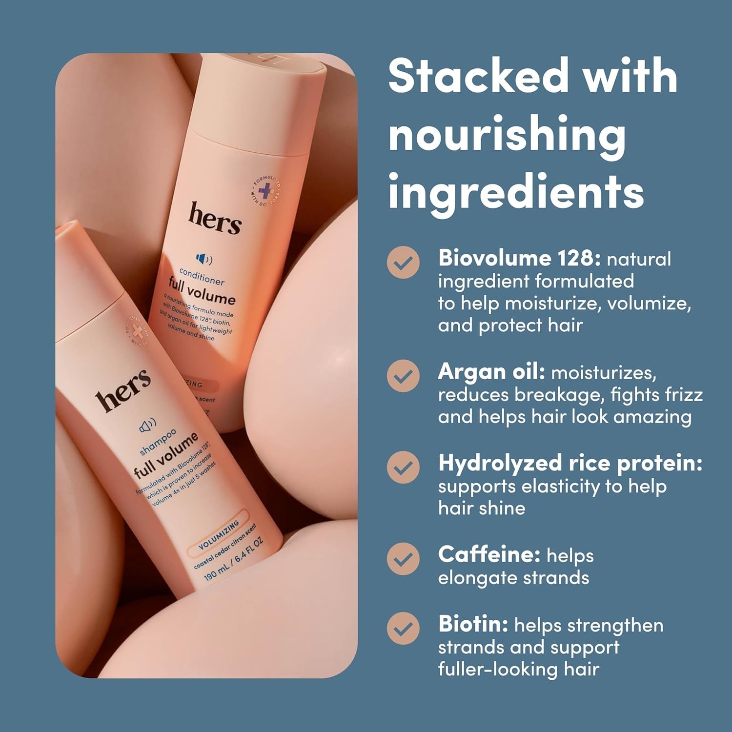 Hers Full Volume Duo | Volumizing Shampoo & Conditioner for Fine & Thinning Hair