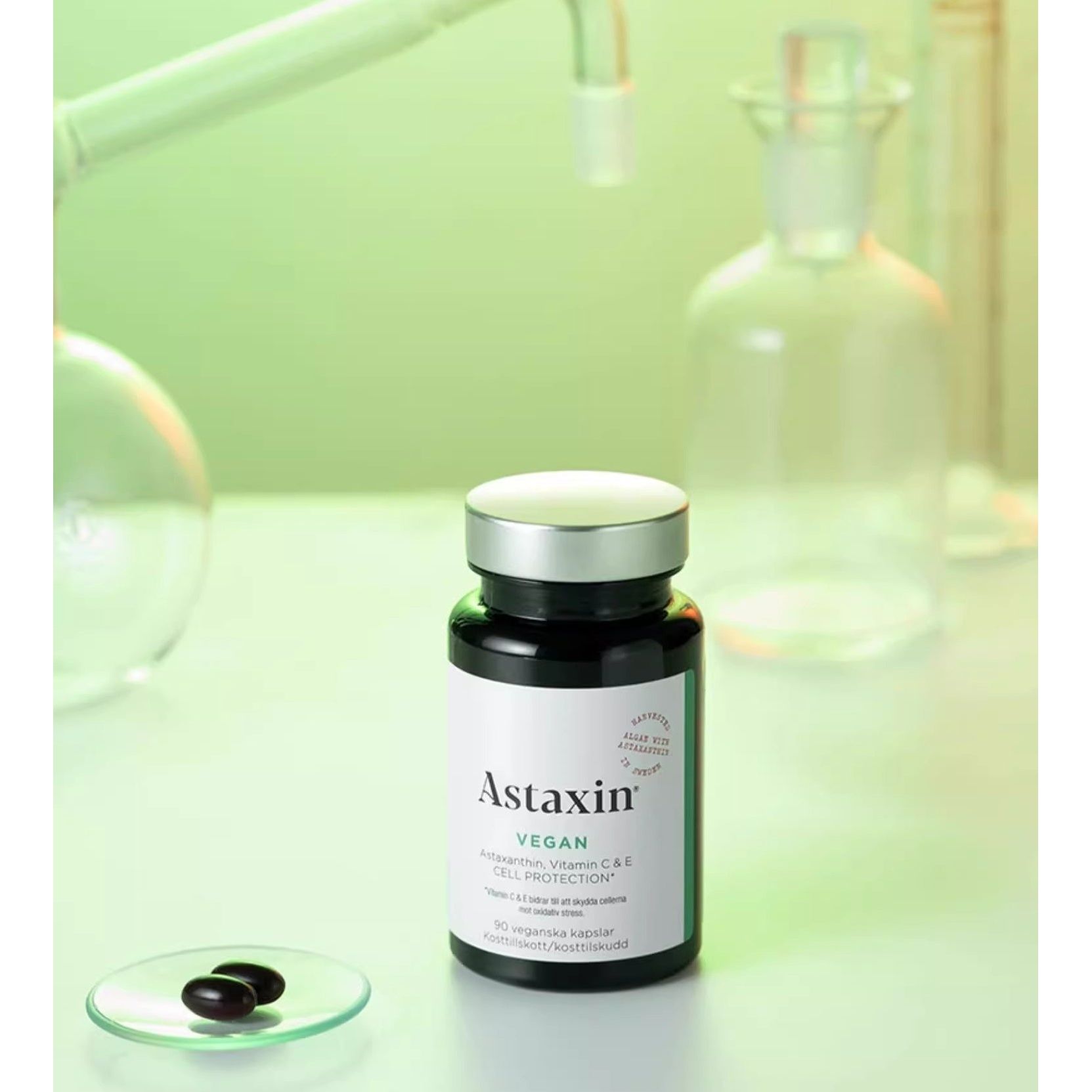 ASTAXIN Vagen Astaxanthin, Vitamin C & E 90 Capsules | Advanced Antioxidant & Cell Protection Supplement