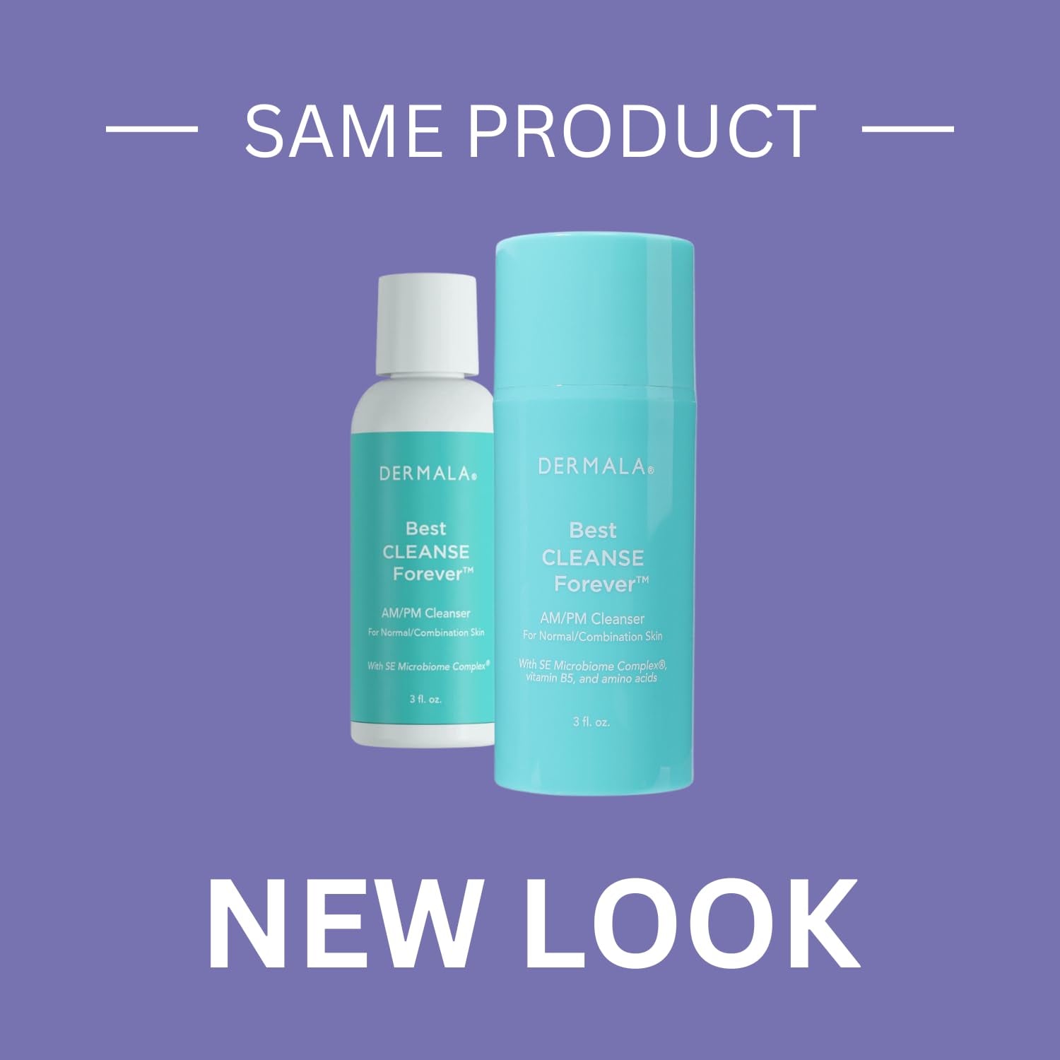 Dermala Best Cleanse Forever AM/PM Cleanser – 89ml | Microbiome-Balancing Daily Face Wash for Acne-Prone Skin