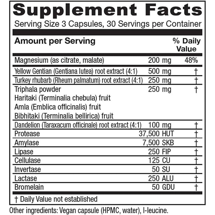 Vitanica Colon Motility Blend 90 Capsules | Natural Digestive & Colon Support for Gentle Elimination