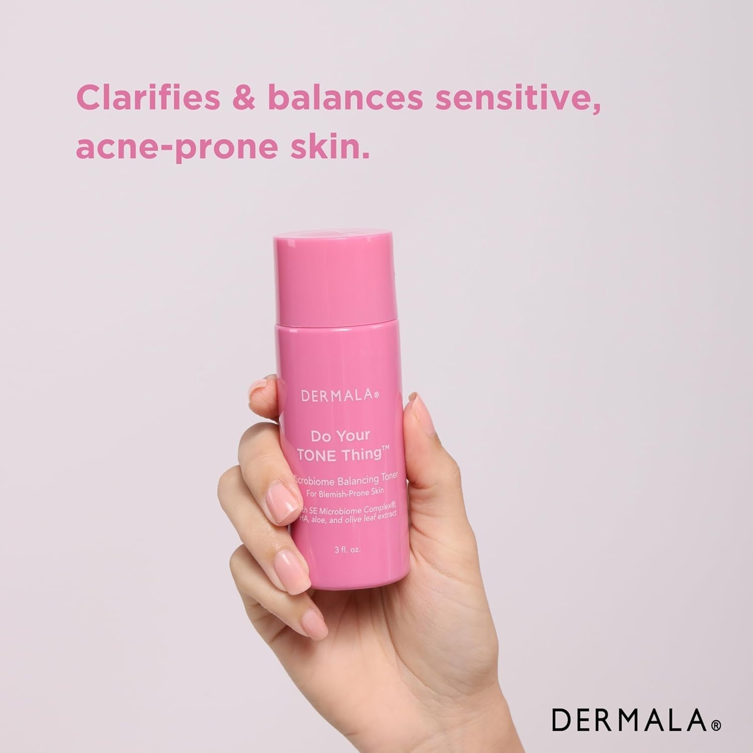 Dermala Do Your TONE Thing Microbiome Balancing Toner – 89ml | Clears Blemishes & Balances Skin pH