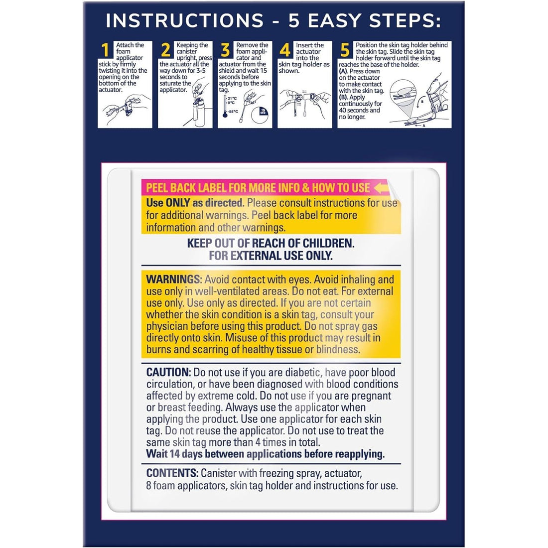 Dr. Scholl's Freeze Away Skin Tag Remover  8 Cryo Treatments, 53g | The FDA-Cleared At-Home Solution for Professional-Grade Skin Tag Removal