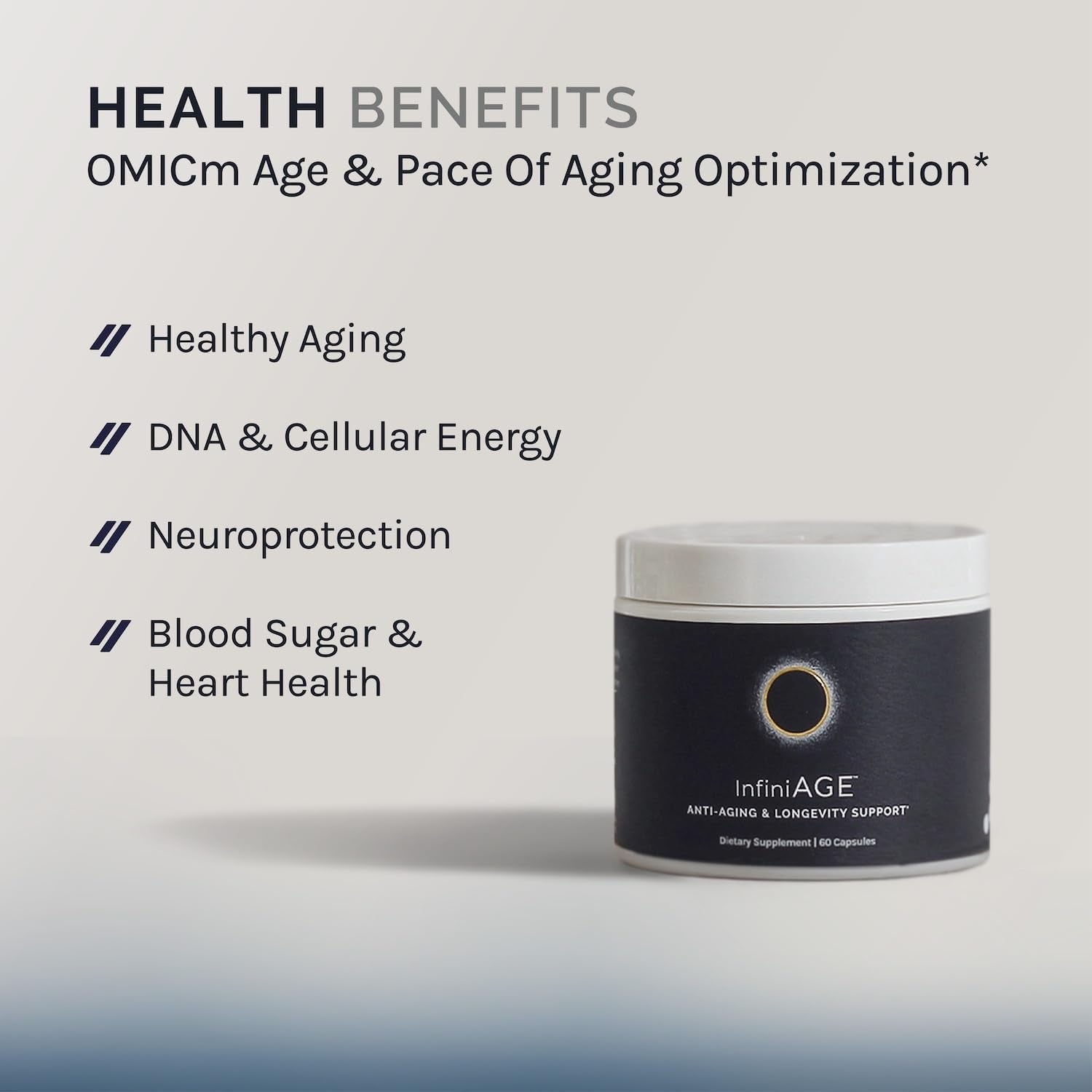 InfiniWell InfiniAGE Anti-Aging & Longevity Support 60 Capsules | Cellular Renewal, Cognitive Function & Healthy Aging