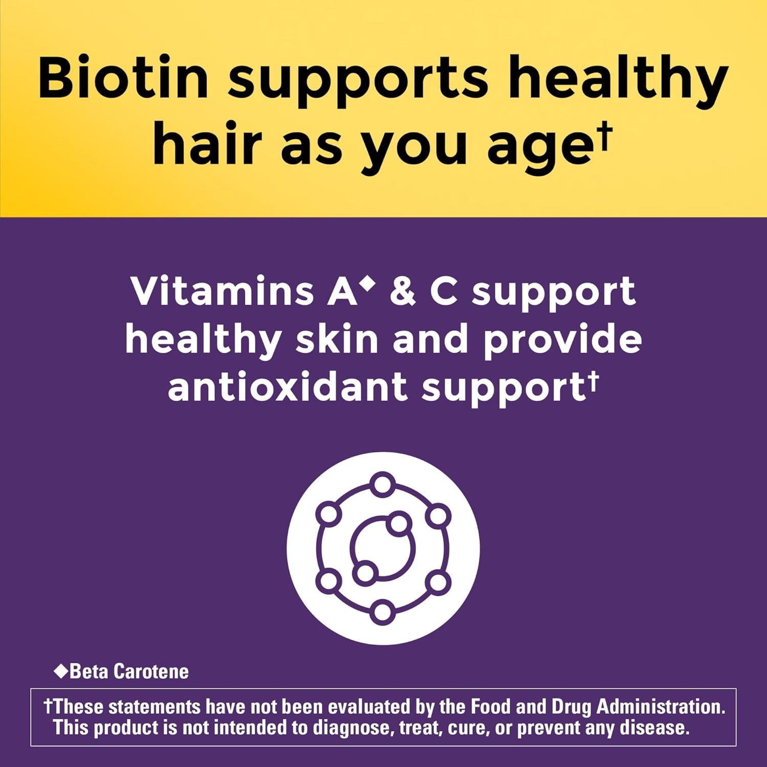 Nature Made Hair Growth Softgels & 30 Softgels Clinically Proven Formula for Thicker, Fuller Hair in 12 Weeks