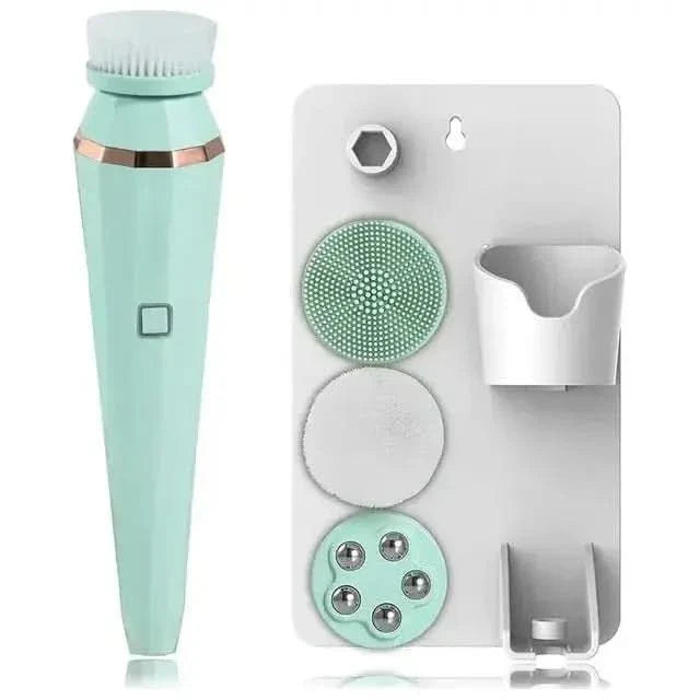 4-in-1 Facial Cleansing Brush: Cleanse, Exfoliate & Revitalize Your Skin
