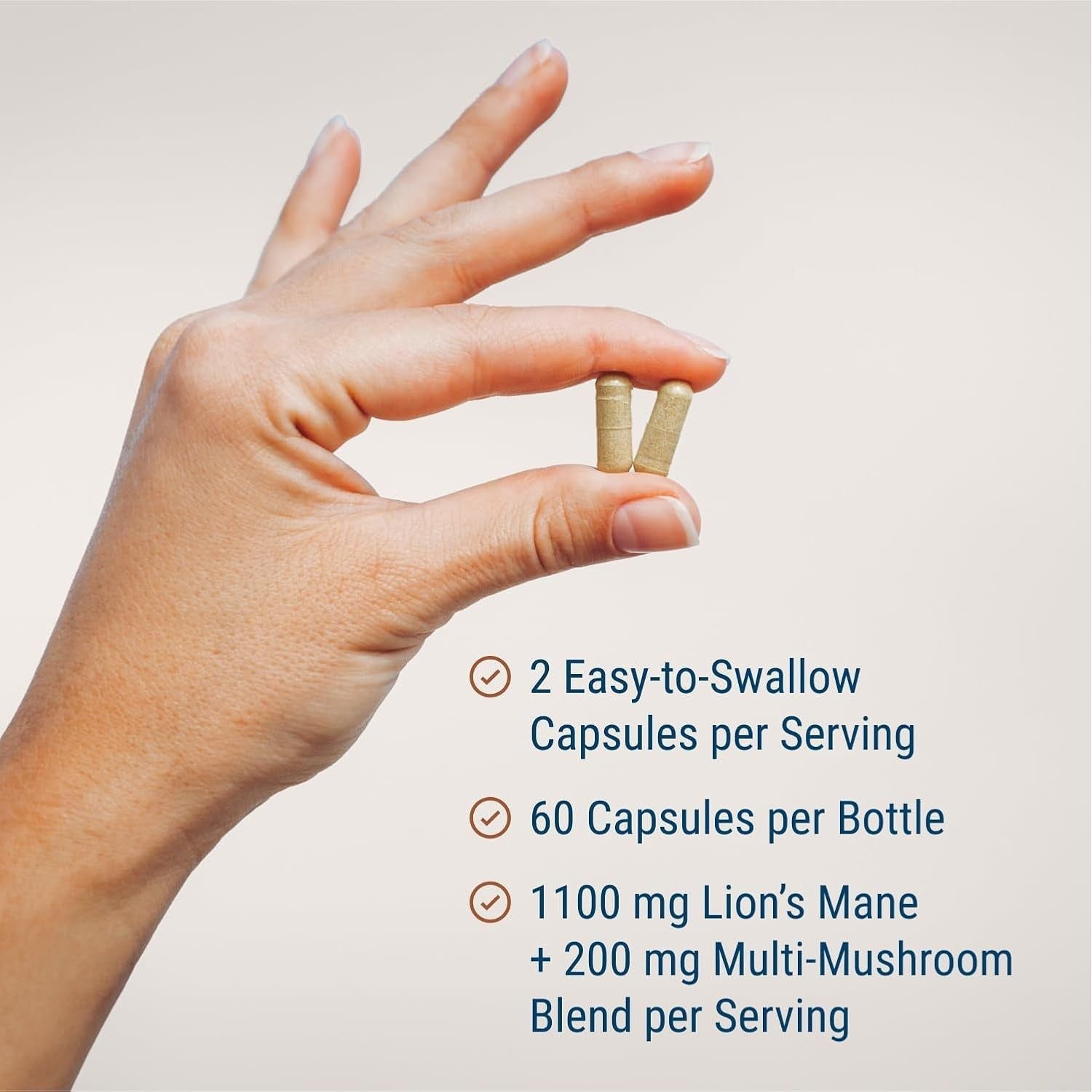 Live Conscious Lion’s Mane + Mushroom Blend 60 Capsules | Focus, Memory & Immune Support