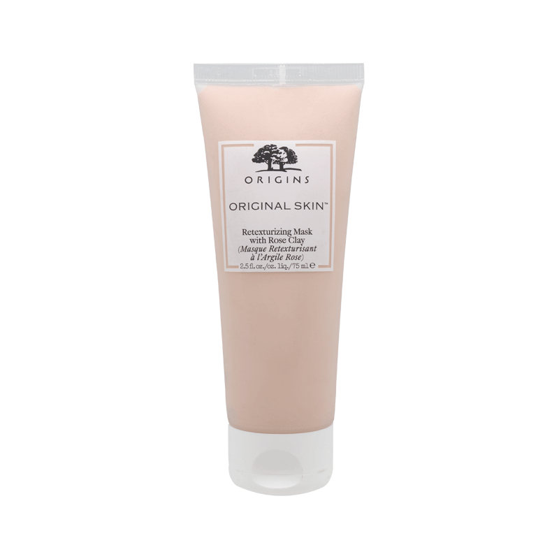 Origins Original Skin Retexturising Mask With Rose Clay 75ml | Deep Pore Cleanse & Glow Boosting Exfoliation for Instantly Smoother Skin