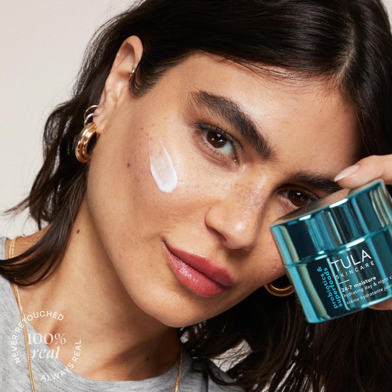 TULA SKINCARE 24-7 Moisture Hydrating Day & Night Cream (Chrome) - 43g | All-Day Hydration & Skin Balance