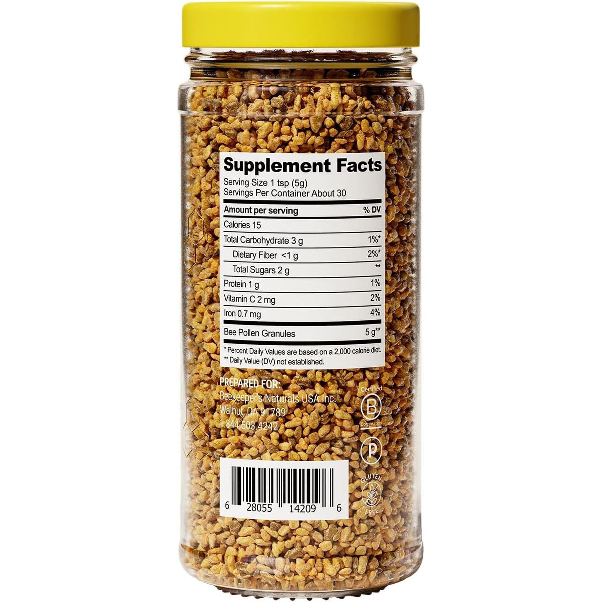 Beekeeper's Naturals Bee Pollen - 150g | Nature’s Multivitamin for Energy & Recovery