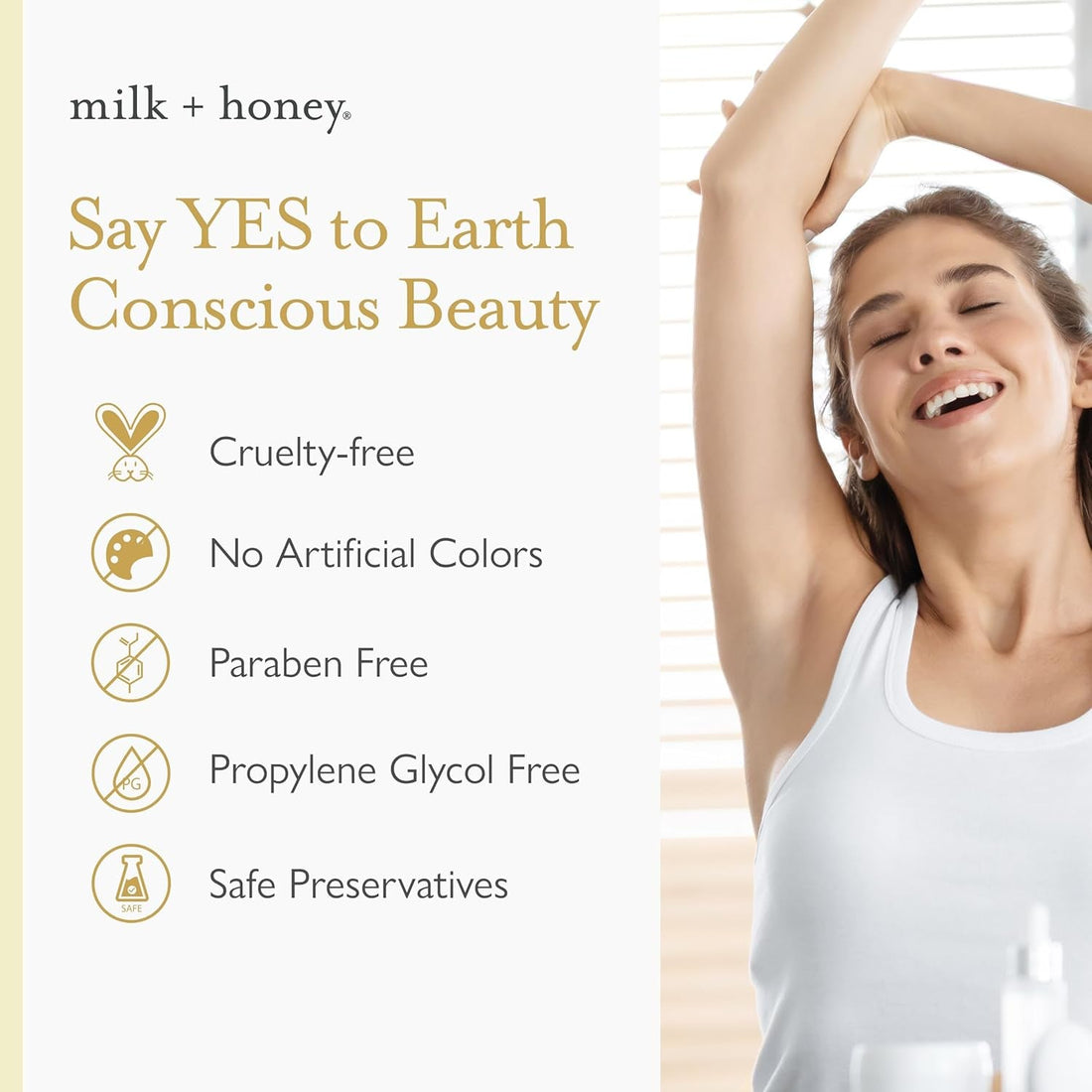 milk + honey Cream Deodorant No. 20  71 g | Natural Deodorant with Coconut & Vanilla | Aluminum-Free, Sensitive Skin Safe