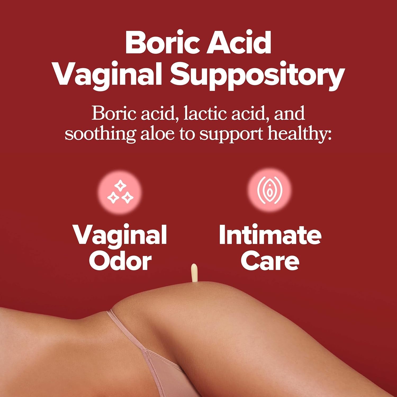 O Positiv URO Boric Acid Vaginal Suppositories& 12 Count The Gentle, Fast-Acting Solution for Intimate Balance & Freshness