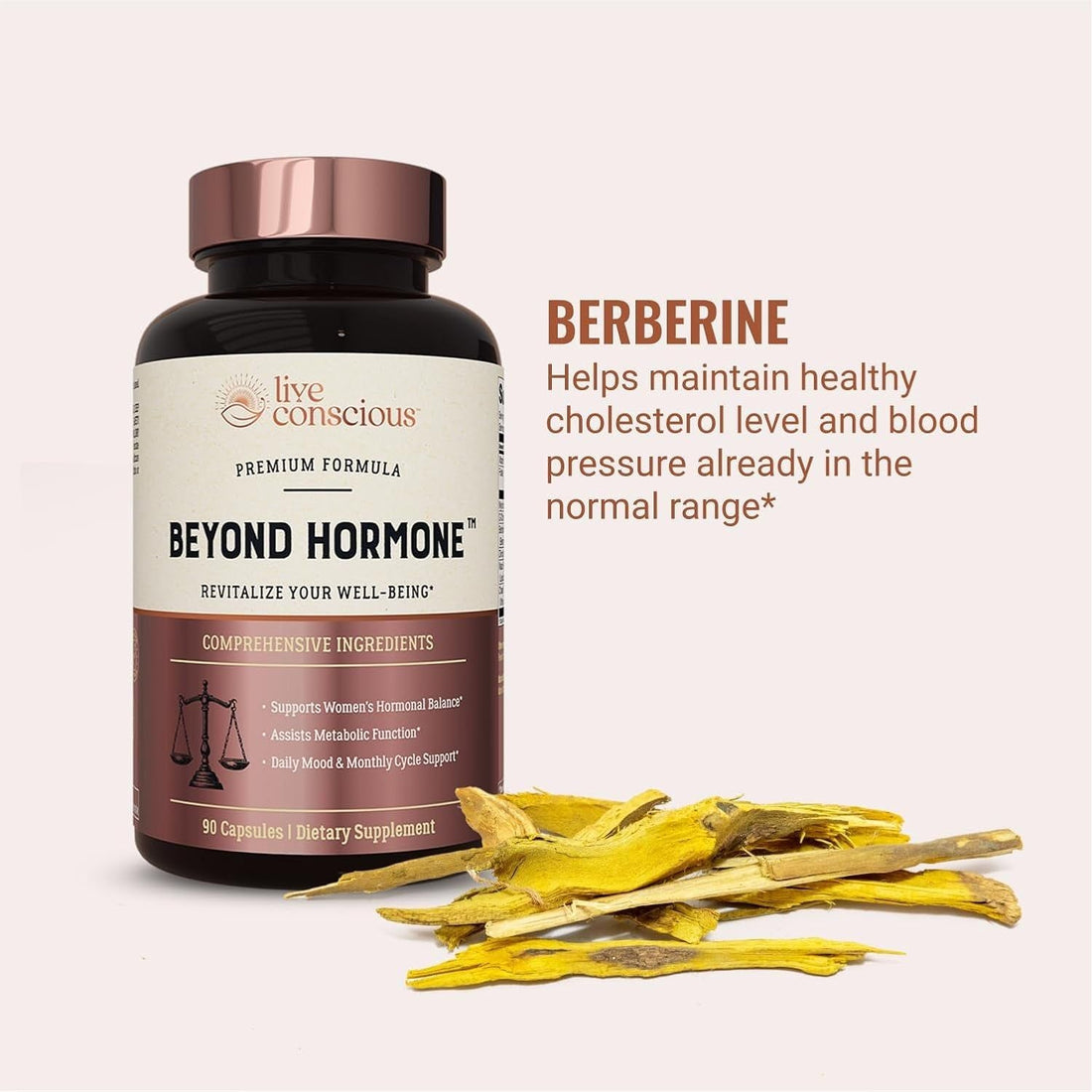 Live Conscious Beyond Hormone  90 Capsules | Natural Hormonal Balance for Women Rediscover your natural balance and vibrant energy.