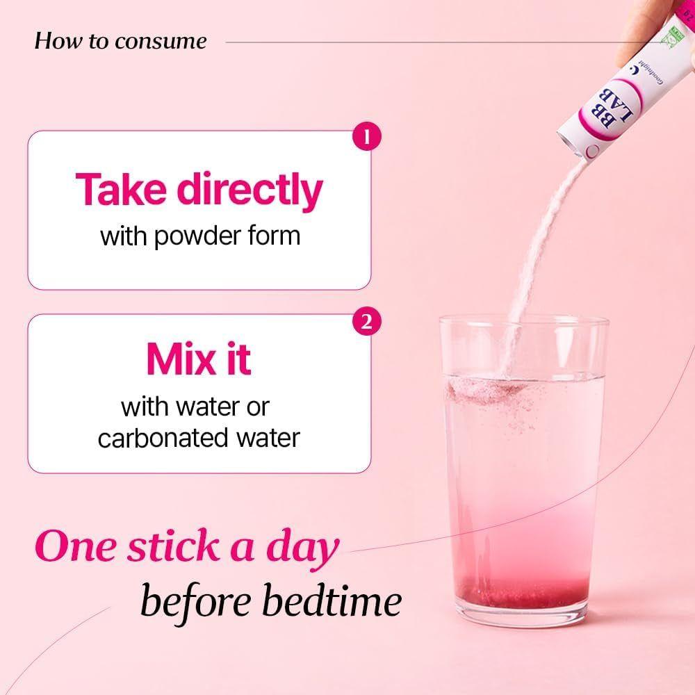 BB LAB Goodnight Low Molecular Collagen - 30 Sticks | Nighttime Skin Renewal with Halal-Certified Collagen