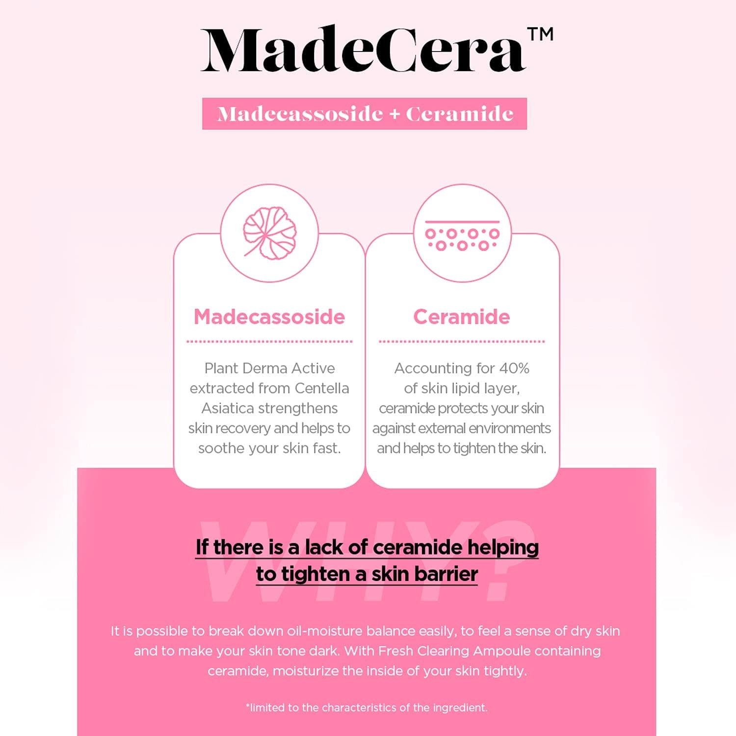 BEISIKS SKINRxLAB MadeCera Cream Fresh Clearing Ampoule – 100ml | Calming & Hydrating Vegan Ampoule for Sensitive, Oily & Acne-Prone Skin