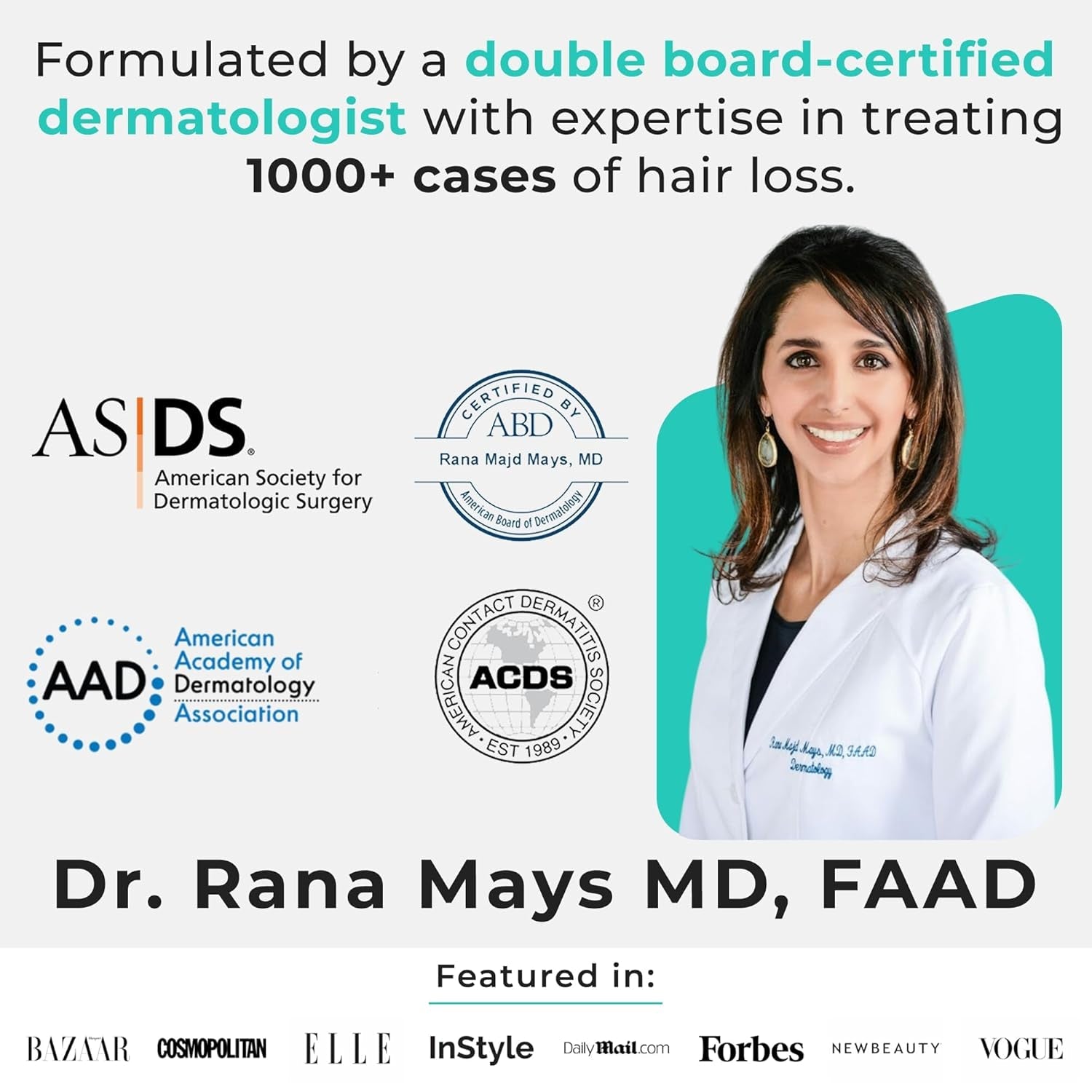 Hair Plus MD Hair Growth Supplement 120 Capsules | Clinically Proven Formula for Thicker, Fuller Hair