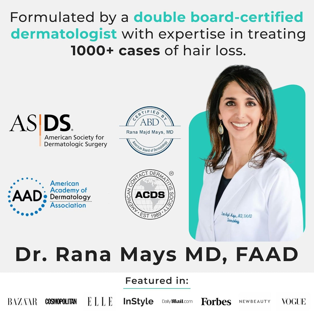 Hair Plus MD Hair Growth Supplement 120 Capsules | Clinically Proven Formula for Thicker, Fuller Hair