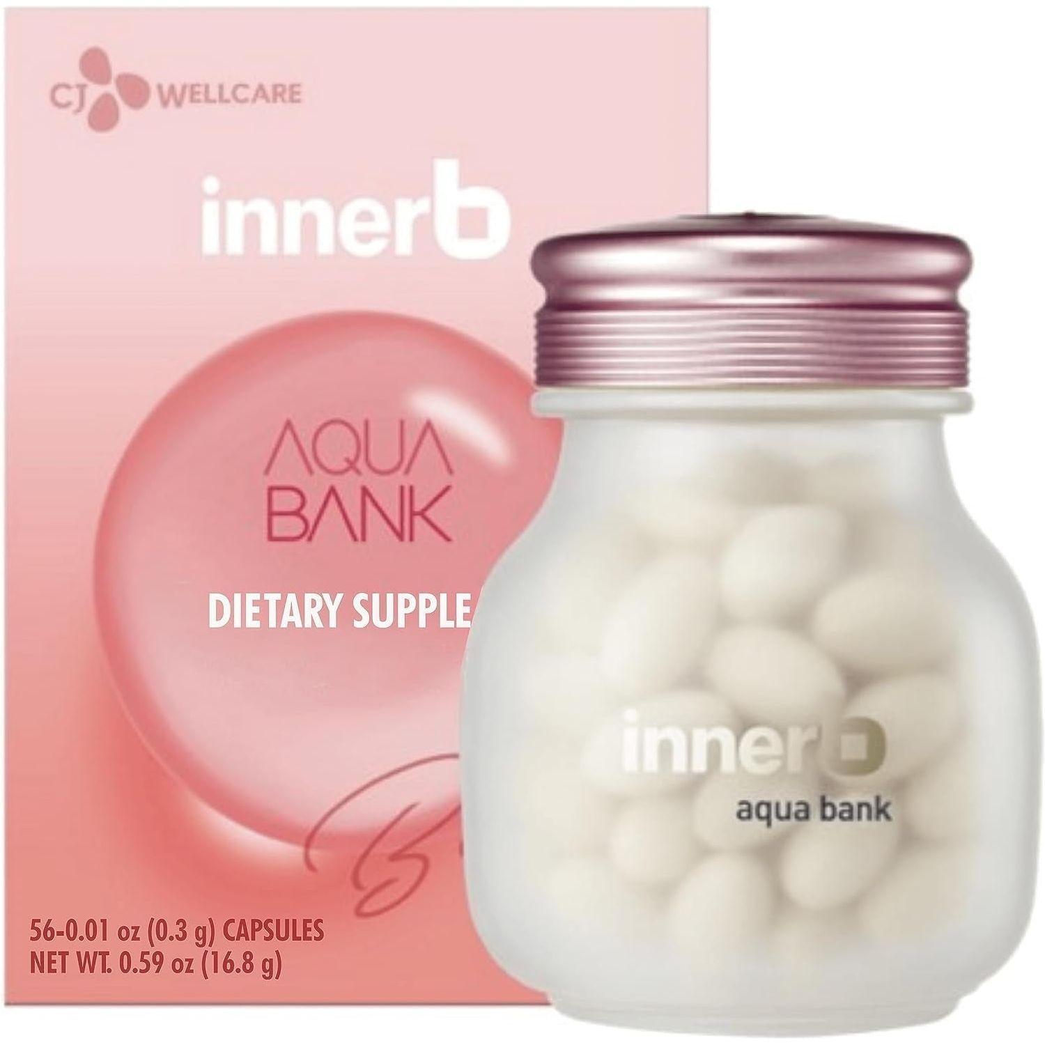 CJ Wellcare Innerb Aqua Bank - 56 Capsules | Deep Hydration & Skin Moisture Retention