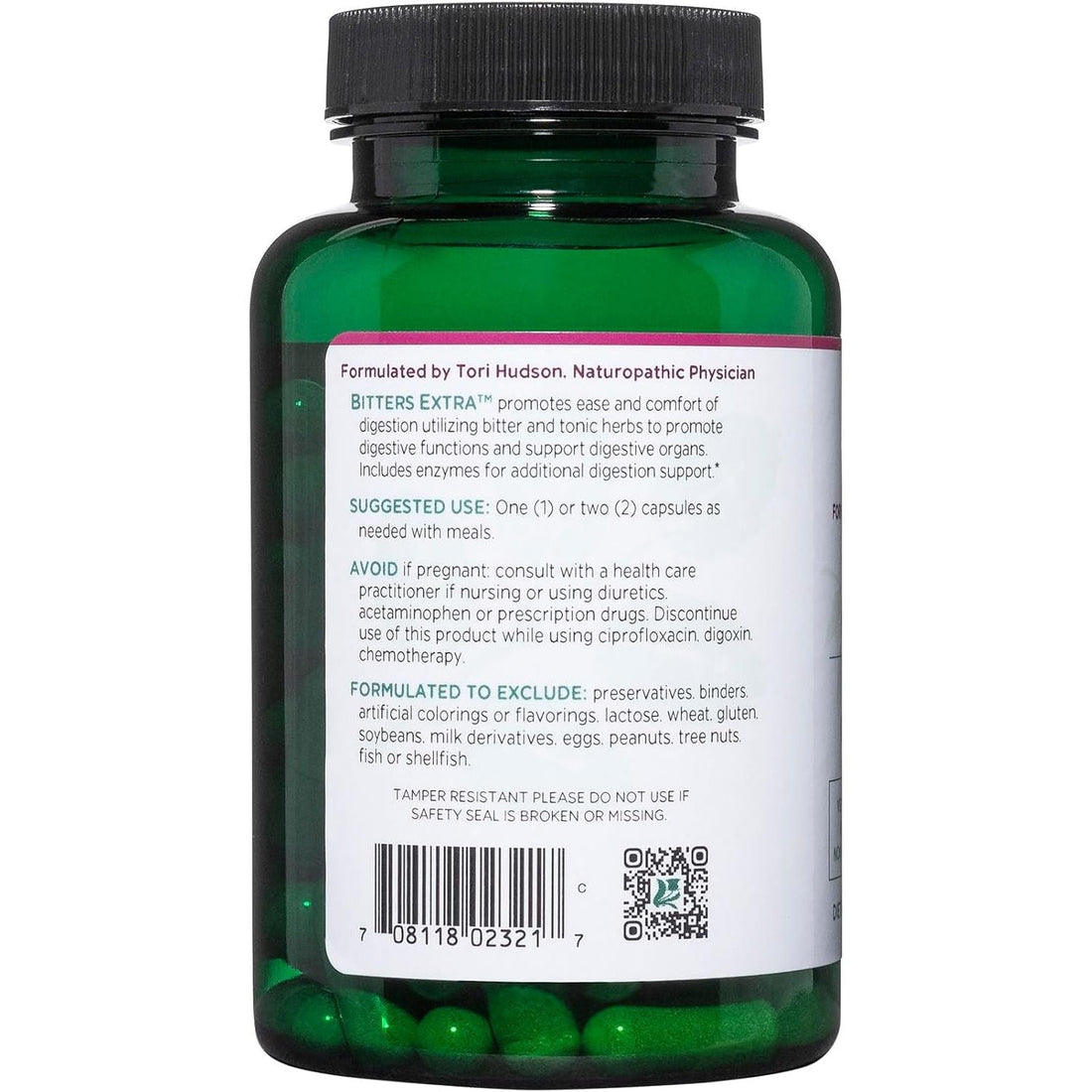 Vitanica Bitters Extra 90 Capsules | Herbal Digestive Bitters with Enzymes for Healthy Digestion