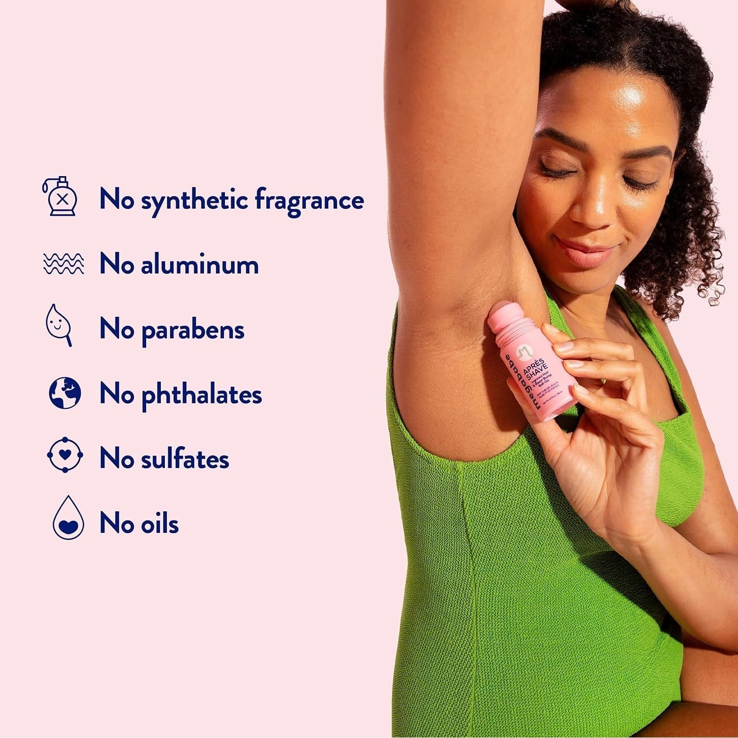 Megababe Après Shave Ingrown & Razor Bump Roll-On Solution 88ml | Award-Winning Ingrown Hair Treatment for Smooth, Bump-Free Skin