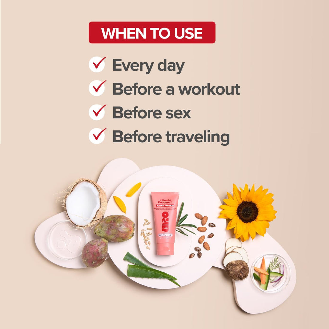 O Positiv URO Intimate Deodorant – 85g | Aluminum-Free, Unscented Whole Body Odor Control for Sensitive Skin