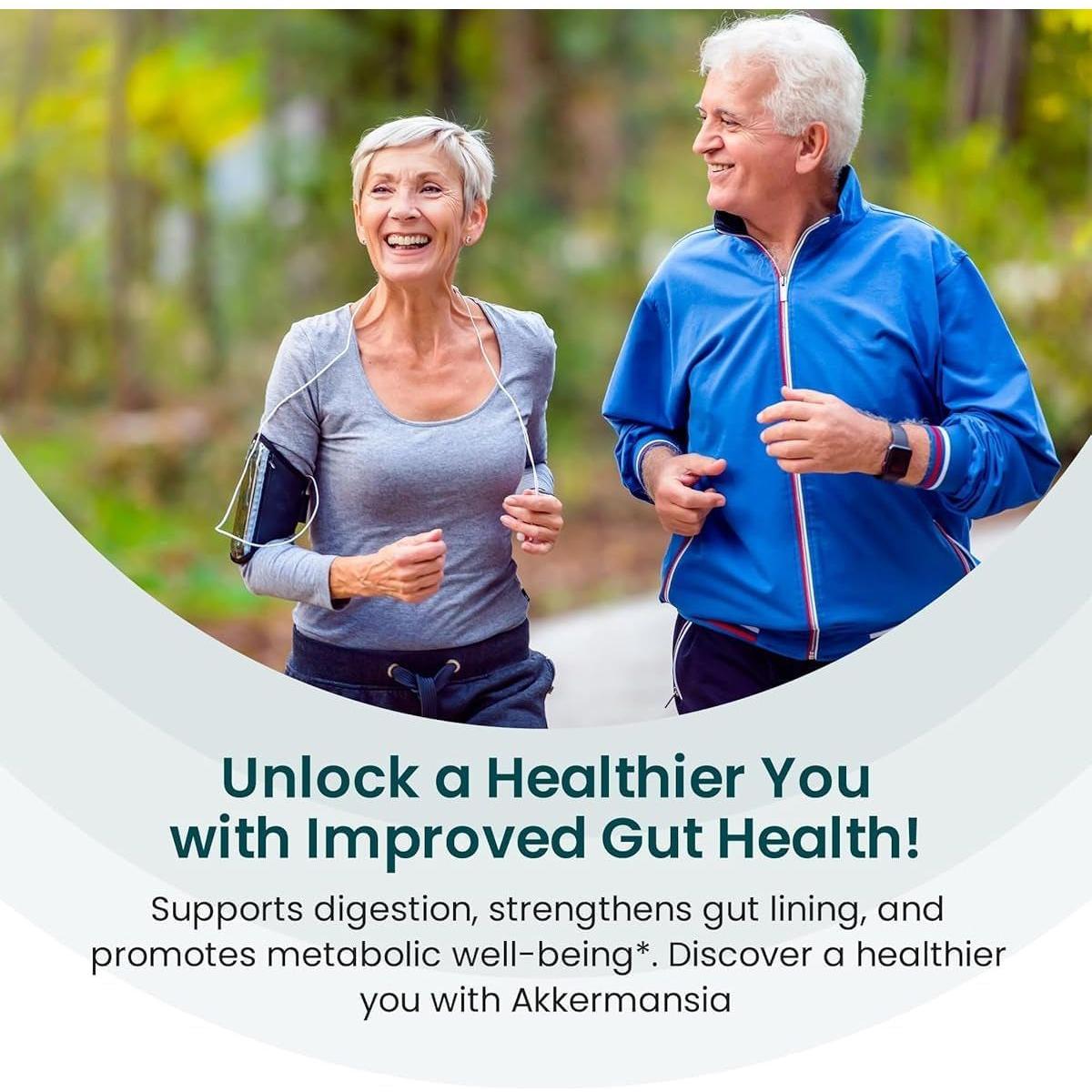 UpNourish Akkermansia Muciniphila - 60 Capsules | Advanced Gut Health & Metabolism Support