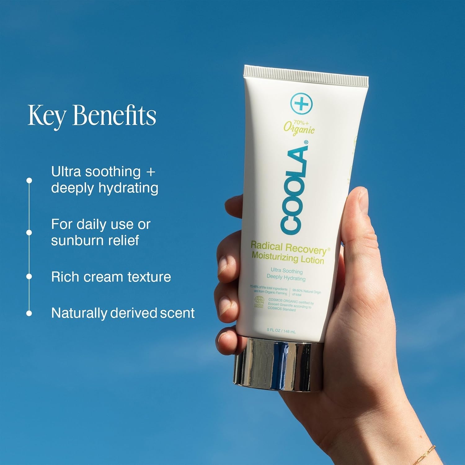 COOLA Radical Recovery Moisturizing Lotion 148ml | After-Sun Hydration & Skin Recovery