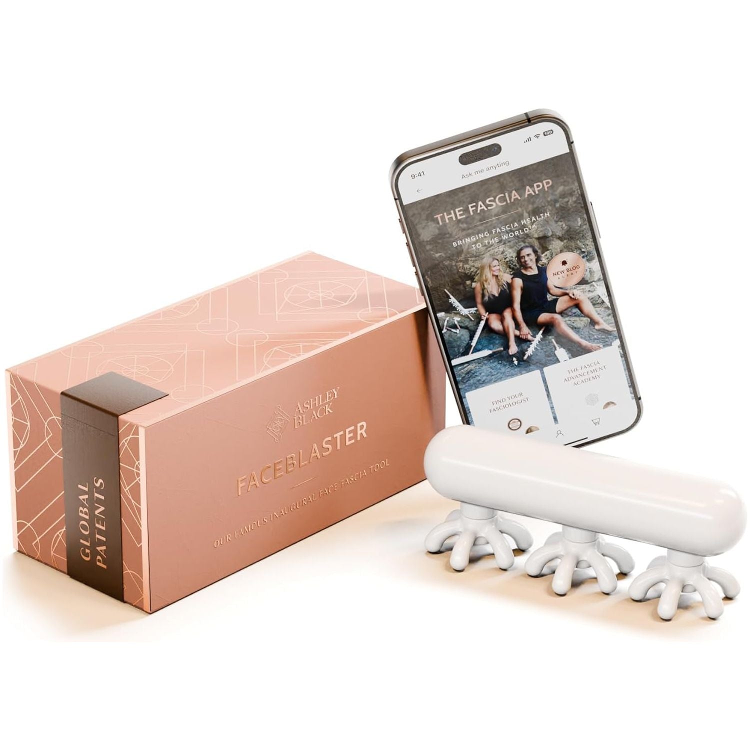 FasciaBlaster The FaceBlaster by Ashley Black | Targeted Facial Fascia Tool for Collagen Boosting & Skin Tightening