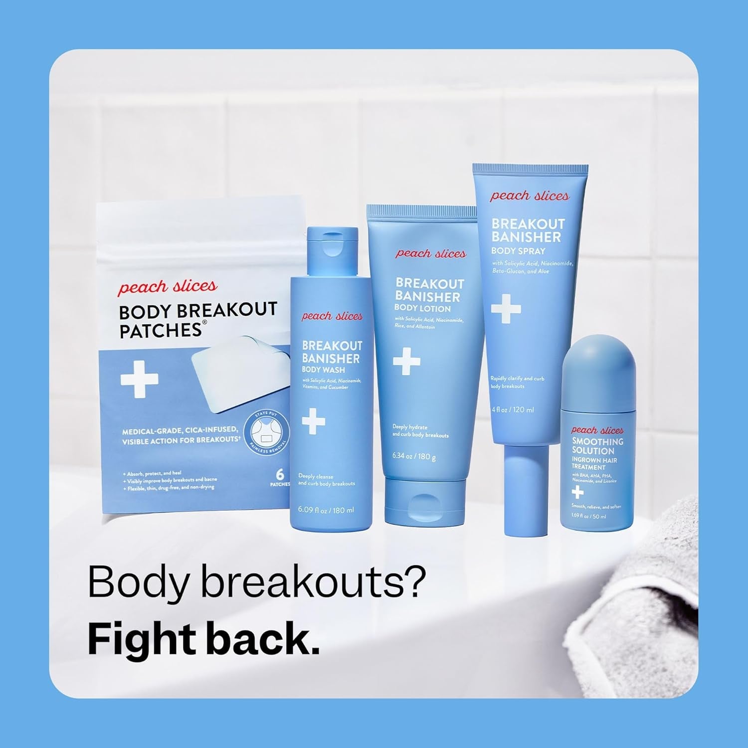 Peach Slices Smoothing Solution Ingrown Hair Treatment 50ml | Clear Bumps, Soothe Redness & Brighten Dark Spots