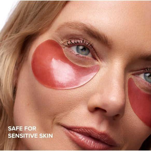 DRMTLGY Brightening Eye Masks 60 Under Eye Patches | Caffeine-Infused Hydration & Puffiness Reduction