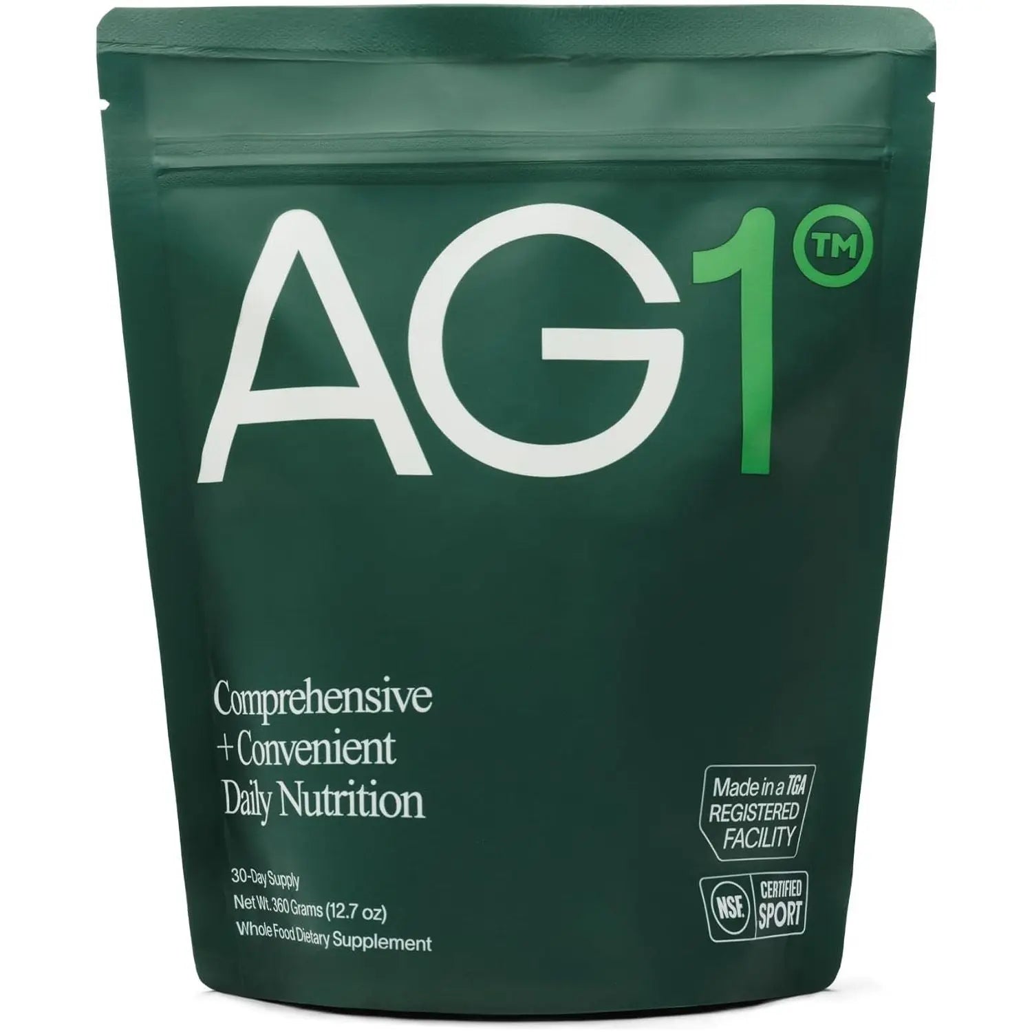 AG1 Greens Powder Refill Pouch – 360g, 30-Day Supply | All-in-One Daily Nutrition & Gut Health Support