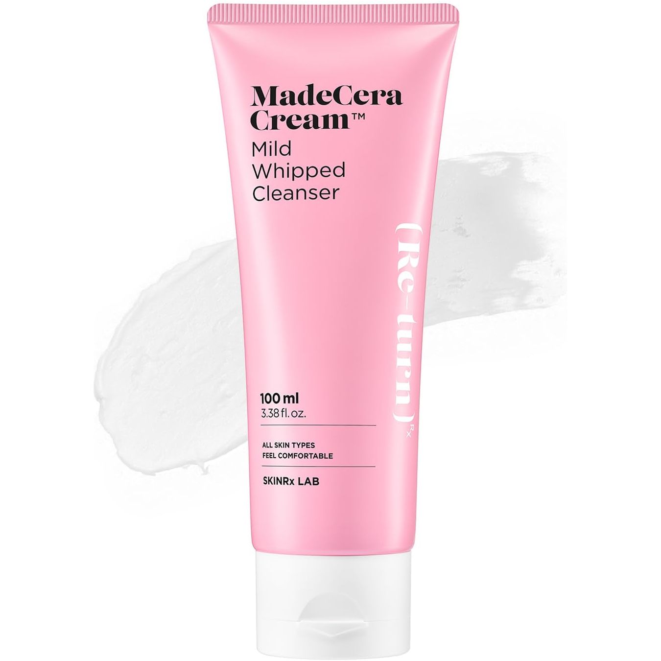 BEISIKS SKINRxLAB MadeCera Cream Mild Whipped Cleanser 100ml | Hydrating, Pore-Tightening Daily Face Wash