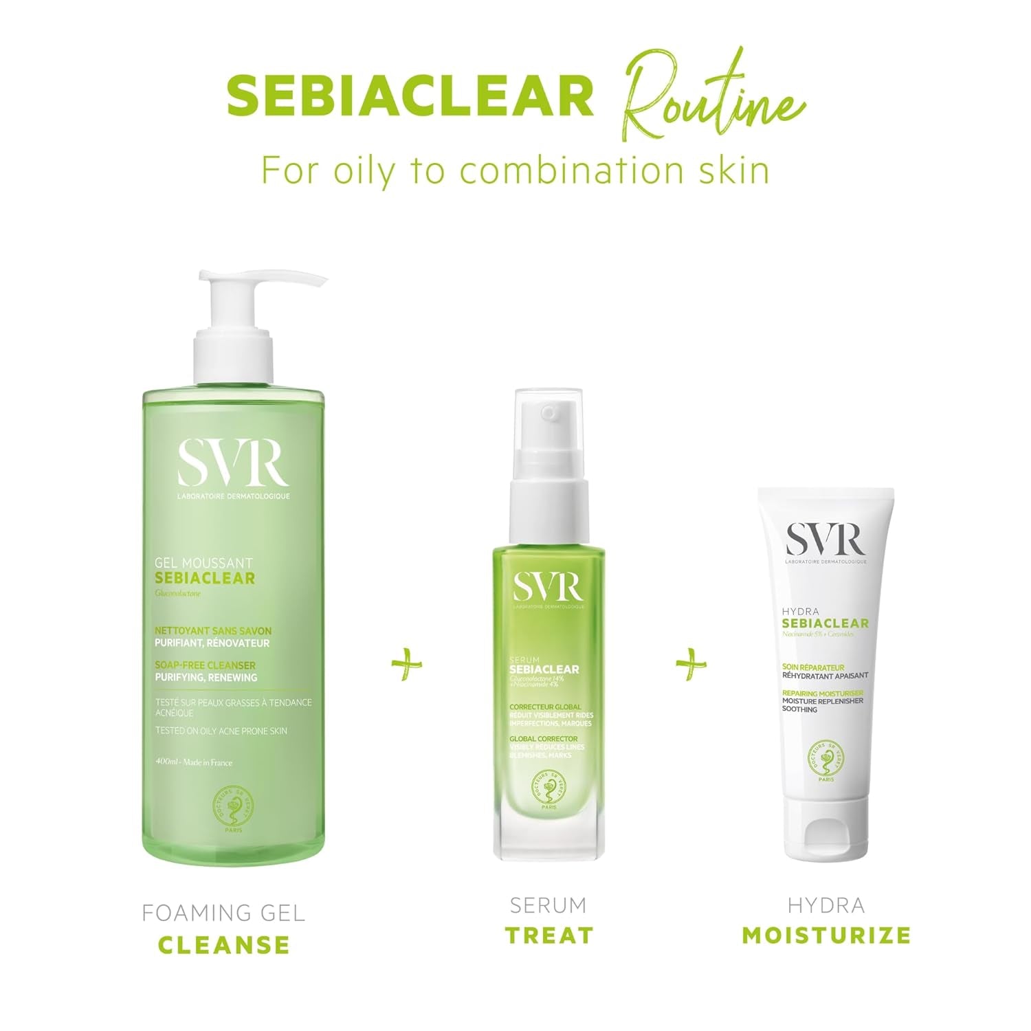 SVR Sebiaclear Serum 30ml | Anti-Blemish & Anti-Aging Serum for Oily & Acne-Prone Skin