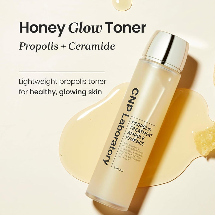 CNP Propolis Treatment Ampule Essence - 150ml | Hydrating, Soothing Korean Glass Skin Essence