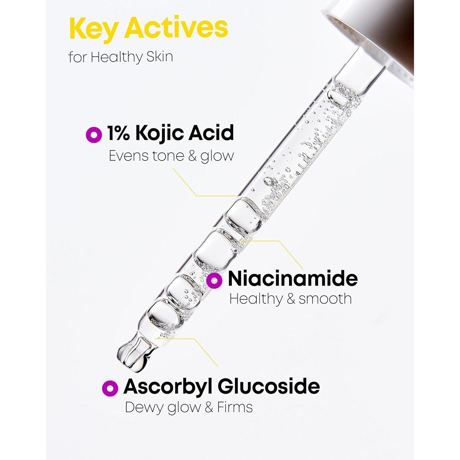 NINELESS B-Boost 1% Kojic Acid Serum – 30ml | Brightening & Pigment-Correcting Serum with Niacinamide, Tranexamic Acid &amp; Peptides