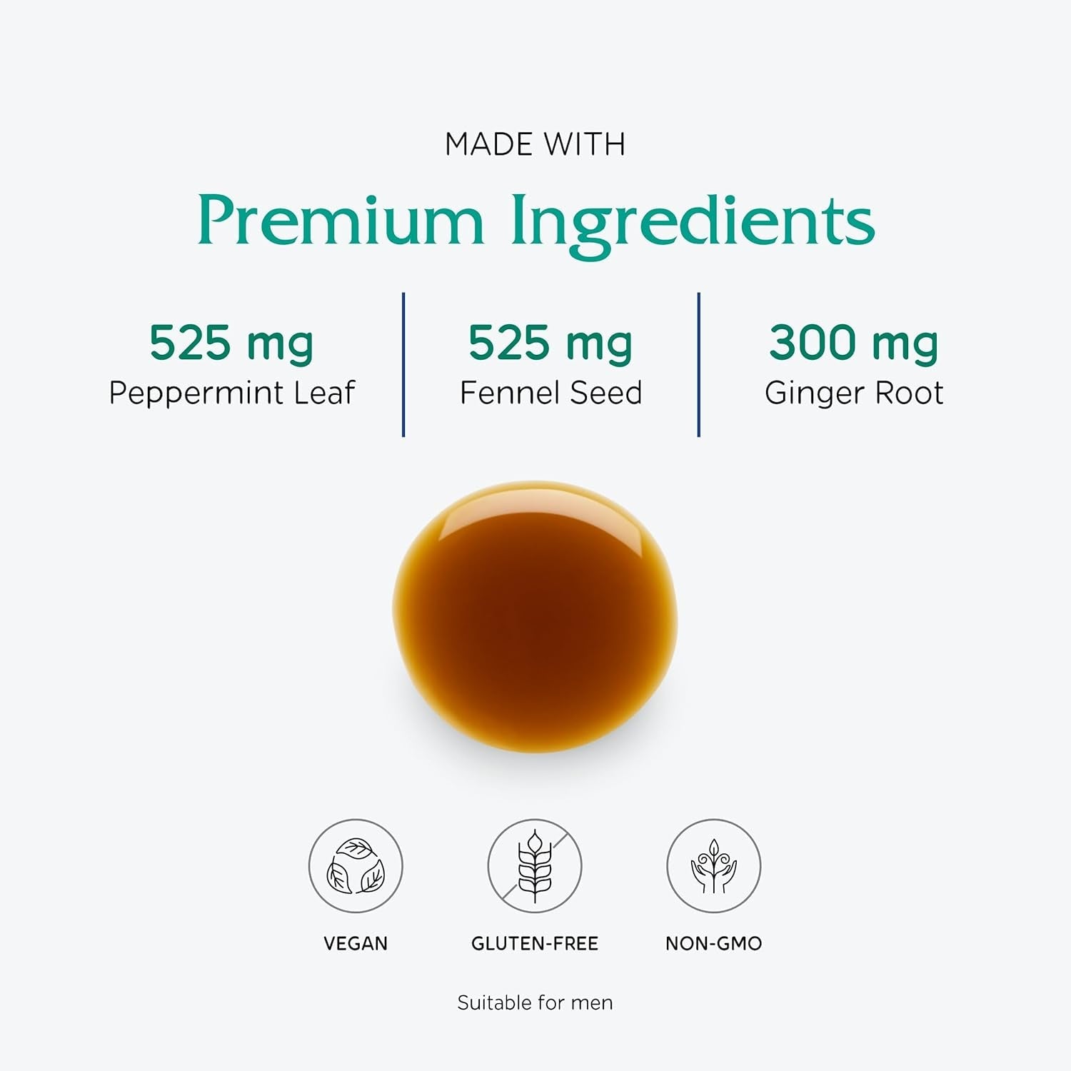 Vitanica Digestion Tonic 120ml | Natural Liquid Support for Gas, Bloating & Indigestion Relief