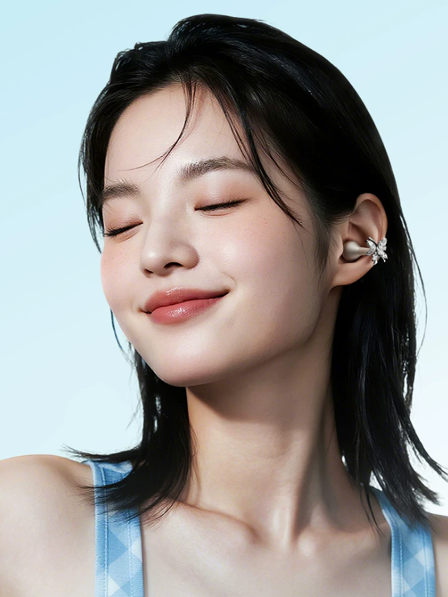 EDIFIER X Clip AI Ear-Clip Bluetooth Earbuds - Open Ear Wireless