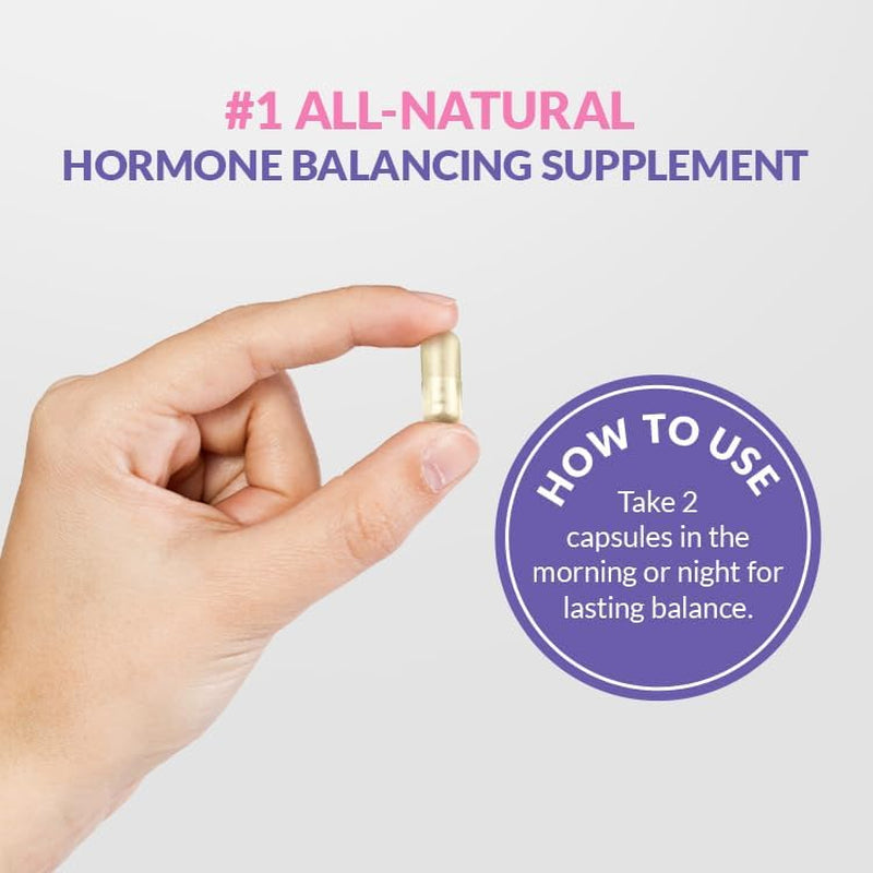 GleeFull Over 30 Hormone Support 60 Capsules | Natural Menopause & Hormonal Balance Support with Maca Root & Ashwagandha