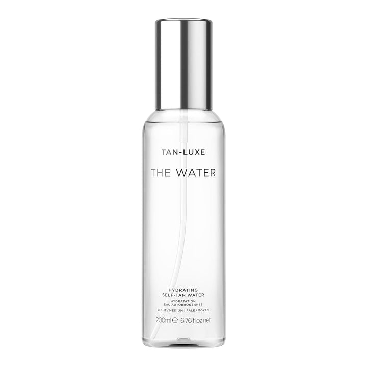 TAN-LUXE The Water Hydrating Self-Tan Water – 200ml (Medium) | Clear, Buildable Glow with Skin-Loving Hydration