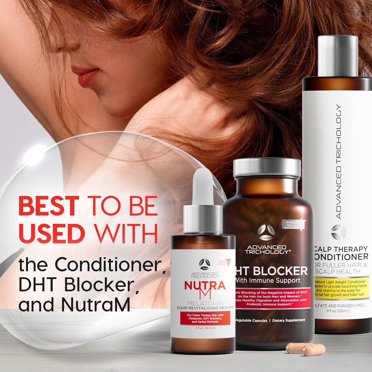 Advanced Trichology HairStem DHT Blocker Shampoo 10oz | Clinically Developed for Hair Thinning & Scalp Health