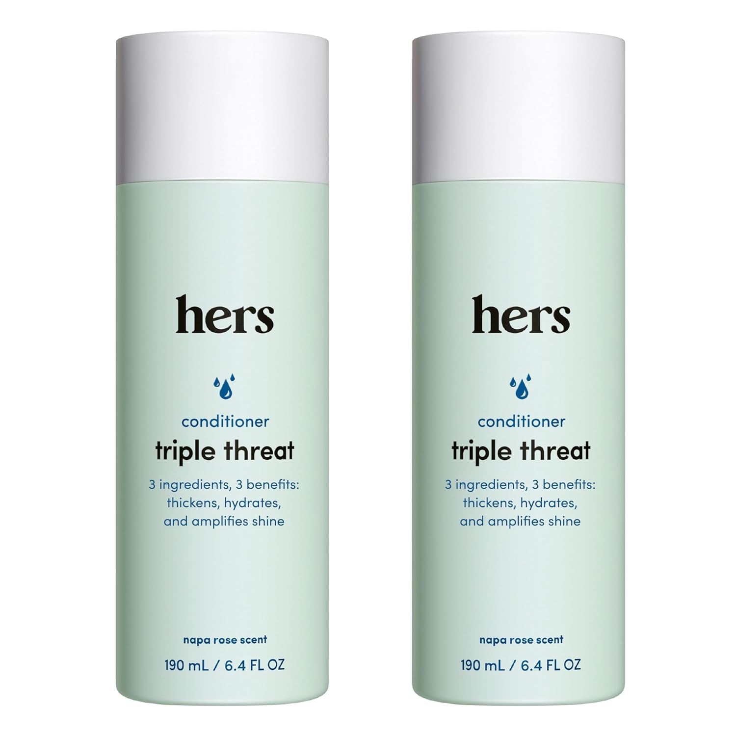Hers Triple Threat Conditioner 2-Pack: Weightless Daily Conditioner for Fine & Thinning Hair
