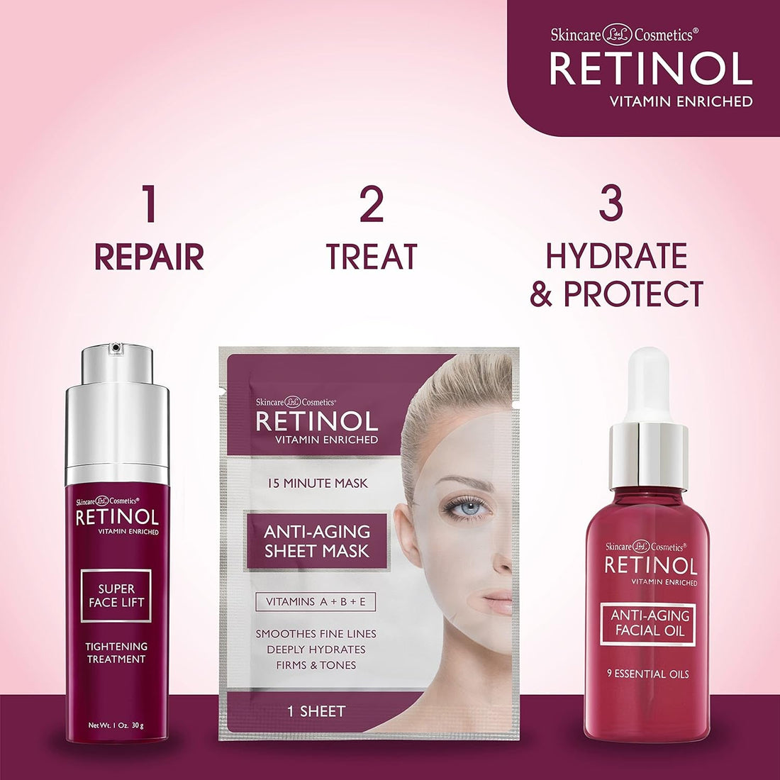 Skincare L&L Cosmetics Retinol Super Face Lift 30g | Instant Firming Treatment for Face, Neck & D¨¦colletage
