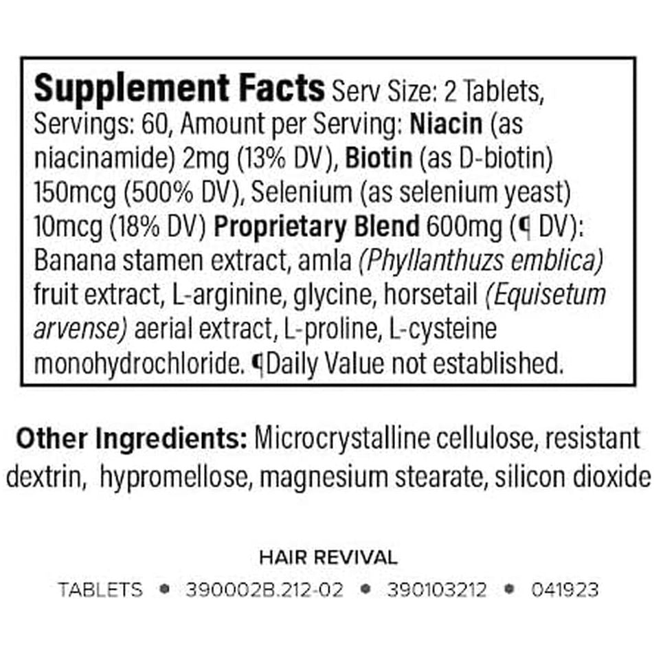 Isagenix Hair Revival 120 Tablets | Natural Hair Growth & Thickening Supplement