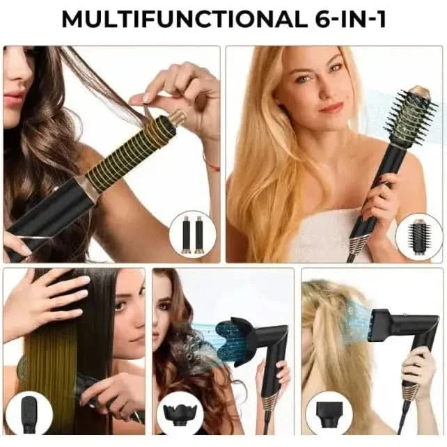 6-in-1 Folding Hair Dryer Compact, Powerful, and Versatile Styling Tool