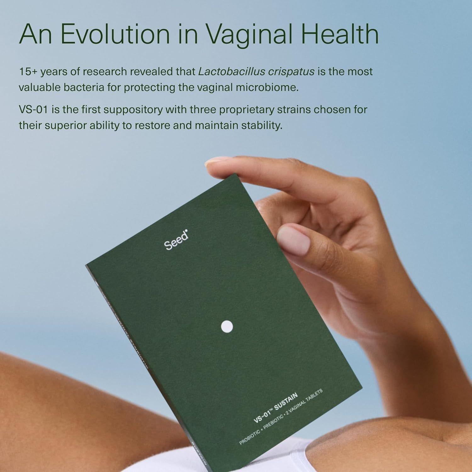 Seed VS-01? Vaginal Synbiotic 2-Month Starter Kit - 8 Vaginal Tablets & 8 Applicators | Clinically Proven Vaginal Microbiome Support